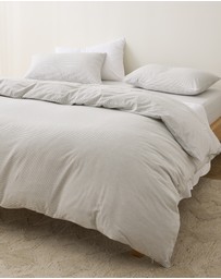 Sheet Society - Leo Washed Cotton Quilt Cover Set