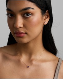 Michael Hill - Oval East-West Rose Amethyst Necklace in 10kt Yellow Gold