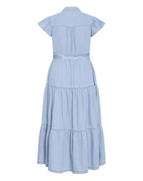 City Chic - Plus size Kelise Denim Maxi Dress - light wash