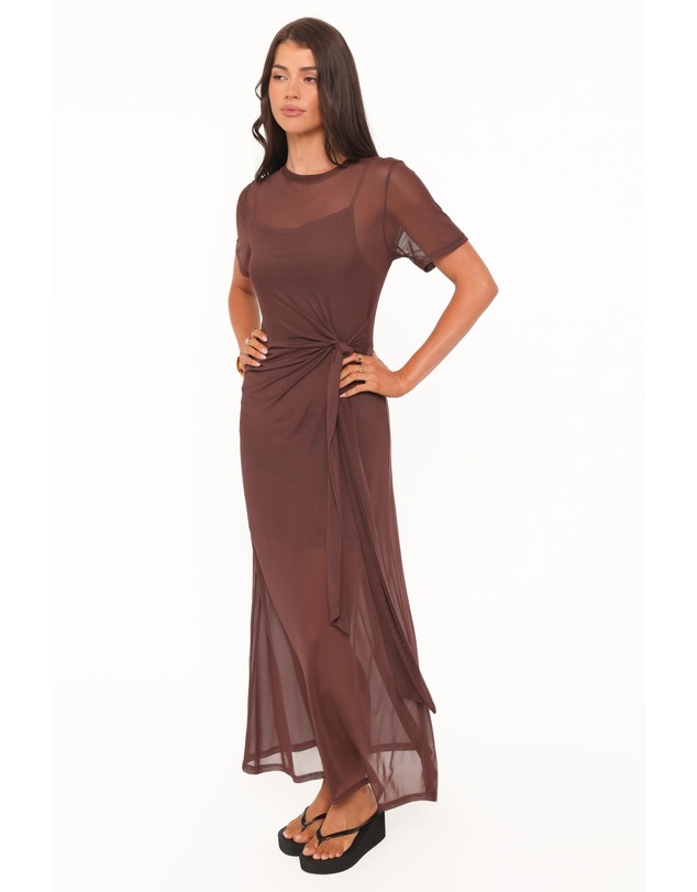 Petal & Pup - Marcello Maxi Dress - Dark Brown