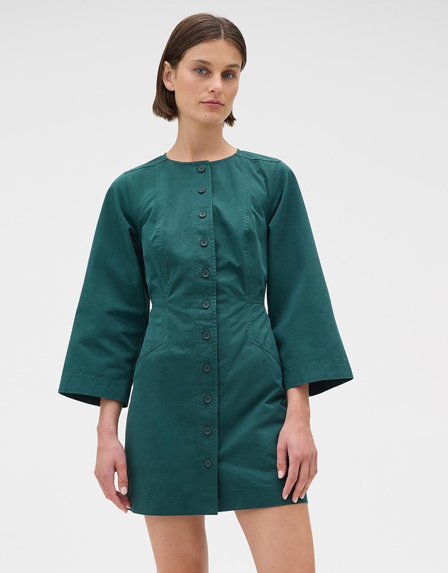 Oroton - Seam Detail Twill Dress
