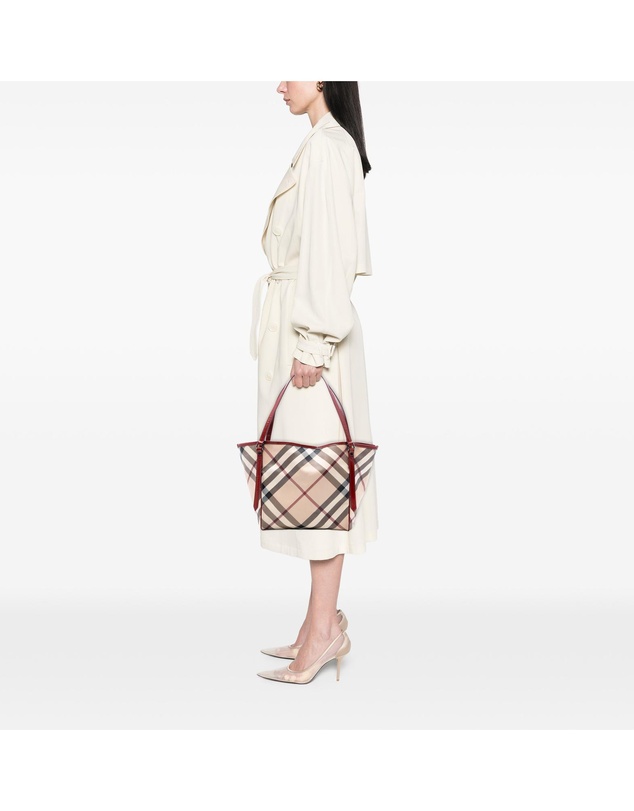 Pre-Loved by Azura Reborn - Pre-Loved Supernova Check Coated Canvas Tote