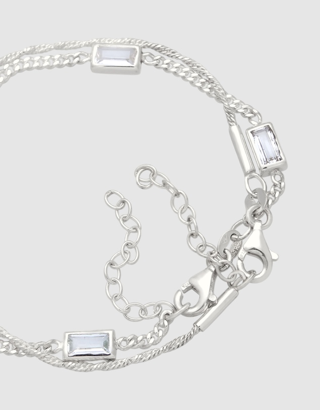 Elli Jewelry - Topaz Bracelet Set in 925 Silver