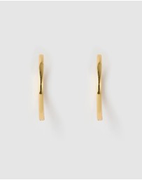 Izoa - Large Solid Huggie Earrings