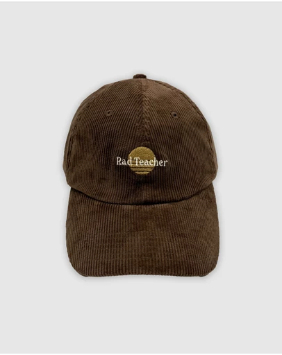 Banabae - Rad Teacher Cord Baseball Cap - Choc