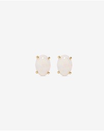 Michael Hill - Stud Earrings with Opal in 10kt Yellow Gold