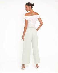 Petal & Pup - Lia Wide Leg Pant - Sage Green