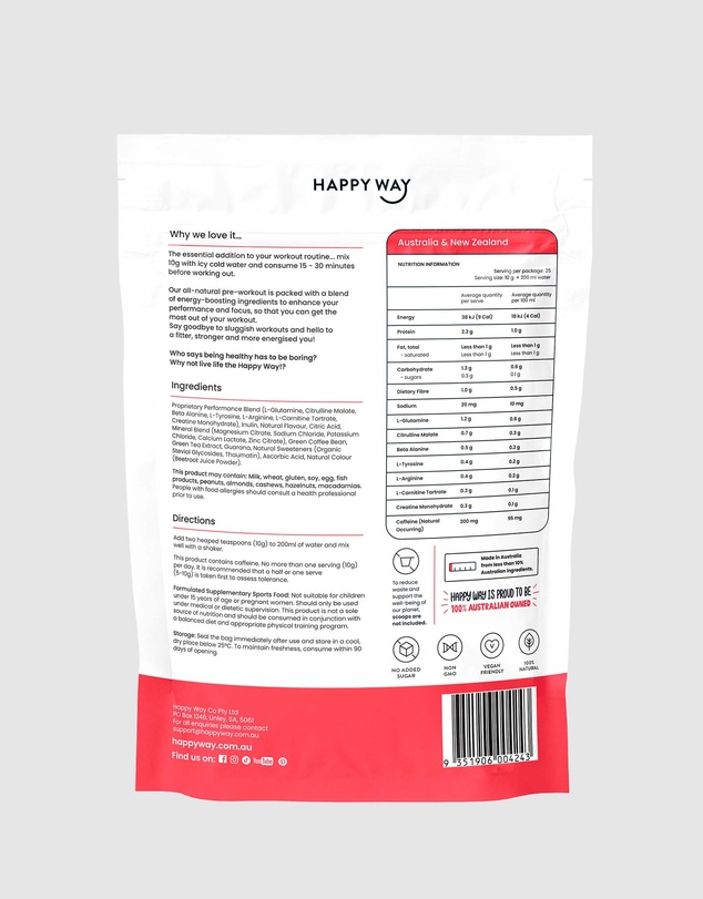 Happy Way - Watermelon Pre-workout