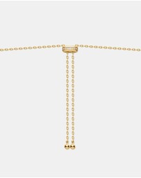 Ania Haie - Ania Haie Gold Bezel Cubic Zirconia Station Necklace