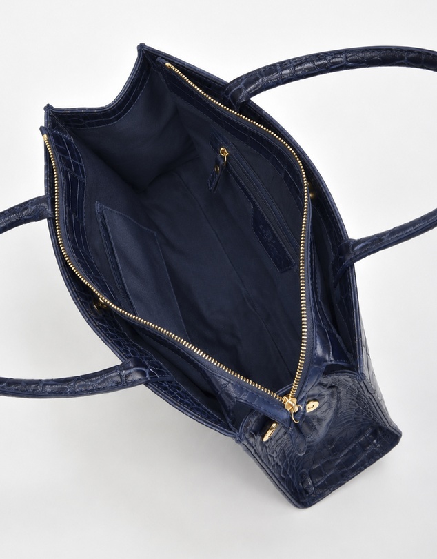 Cobb & Co - Arlie Leather Croc Tote