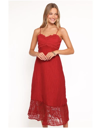 Petal & Pup - Winnie Maxi Dress - Red