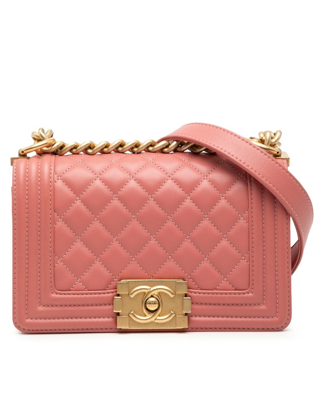Pre-Loved by Azura Reborn - Pre-Loved Small Quilted Lambskin Boy Flap