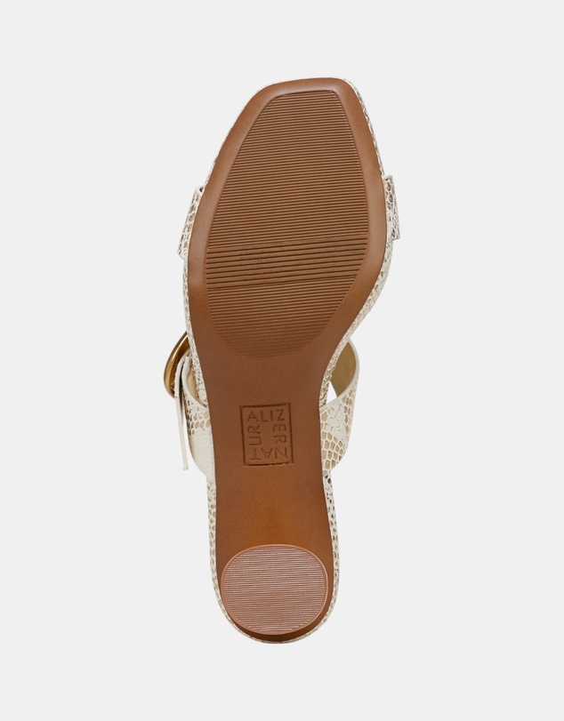 Naturalizer - Ida Dress Sandal - White/Gold Snake