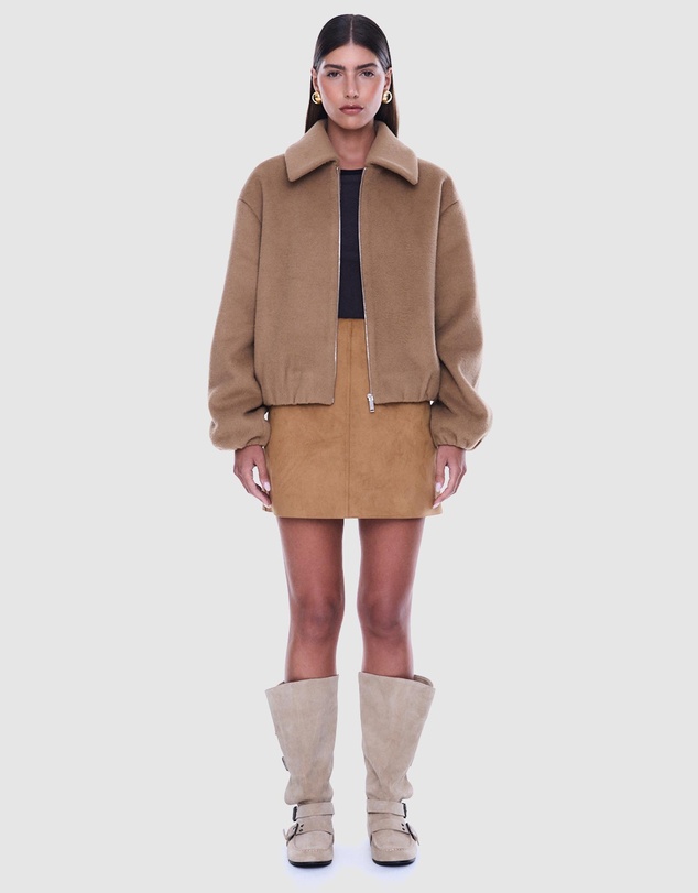 ENA PELLY - Maeve Wool Blend Bomber