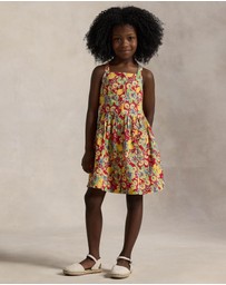 Polo Ralph Lauren - Lemon Floral Slub Cotton Dress - Kids