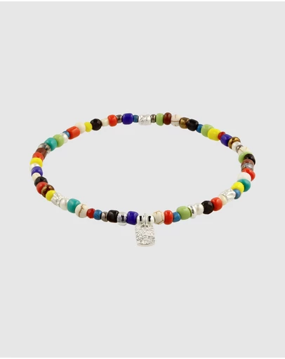 Kuzzoi - ICONIC EXCLUSIVE - Mixed Bead Bracelet with Sterling Silver Elements