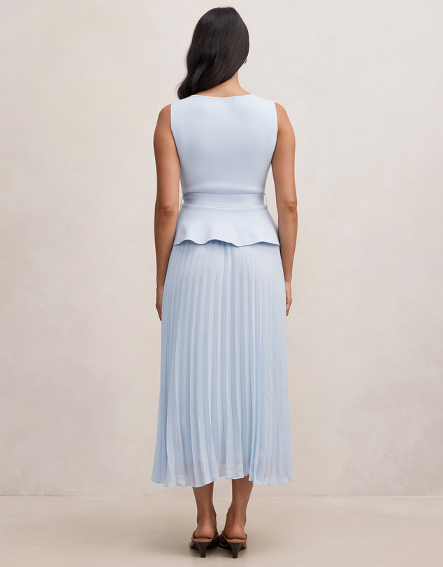 Forever New - Luella Pleated Mixed Midi Dress