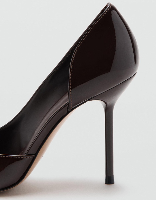 M.N.G - Asymmetrical Patent Leather Court Shoes