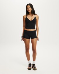Cotton On Body Active - Ultra Soft Tie Side Roll Over Micro Short
