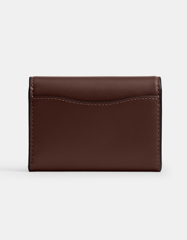 Coach - Refined Calf Leather Essential Flap Card Case