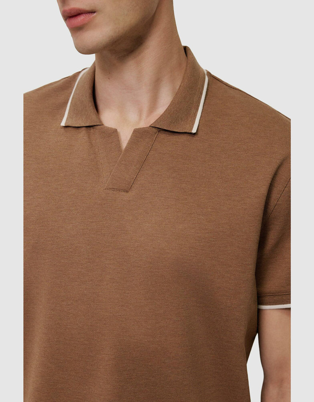 Trenery - Mercerised Cotton Pique Marle Polo