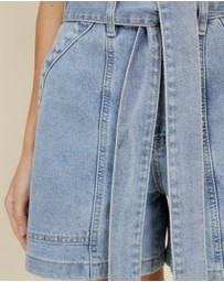 The Fated - Panel Short With Waist Tie