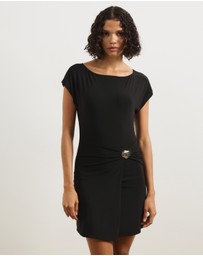 Atmos&Here - Dahlia Boat Neck Mini Dress