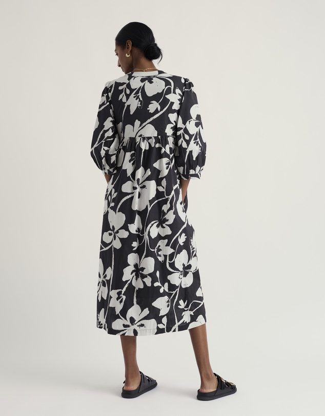 Seasalt - Earth Colours Poplin Midi Dress in GOTS Organic Cotton