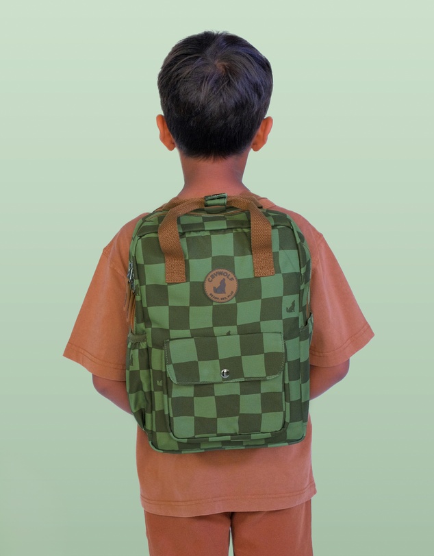 Crywolf - MINI BACKPACK Green Check