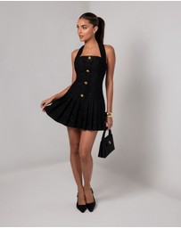 Heiress Beverly Hills - Tweed Flare Mini Dress