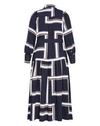 City Chic - Plus sizeKinsley Print Maxi Dress - navy