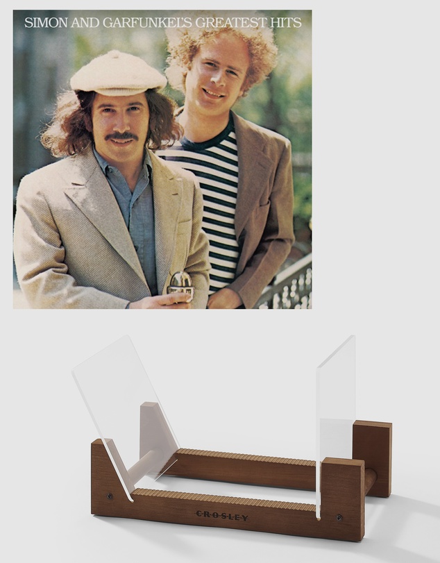 Sony Music - Simon & Garfunkel Greatest Hits Vinyl Album & Crosley Record Storage Display Stand