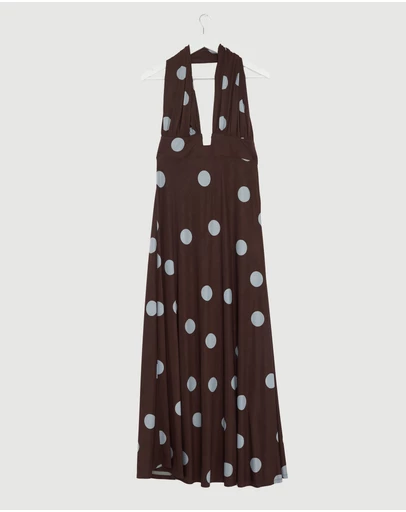 Revibe - Repaired BY JOHNNY. Paloma Polka Ankle Dress - AU 12
