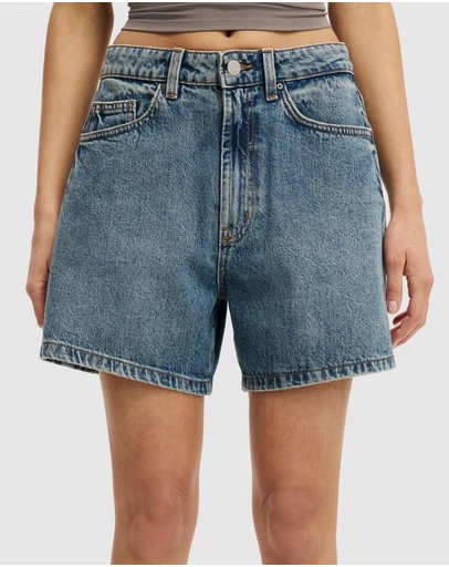 Cotton On - High 90s Denim Shorts