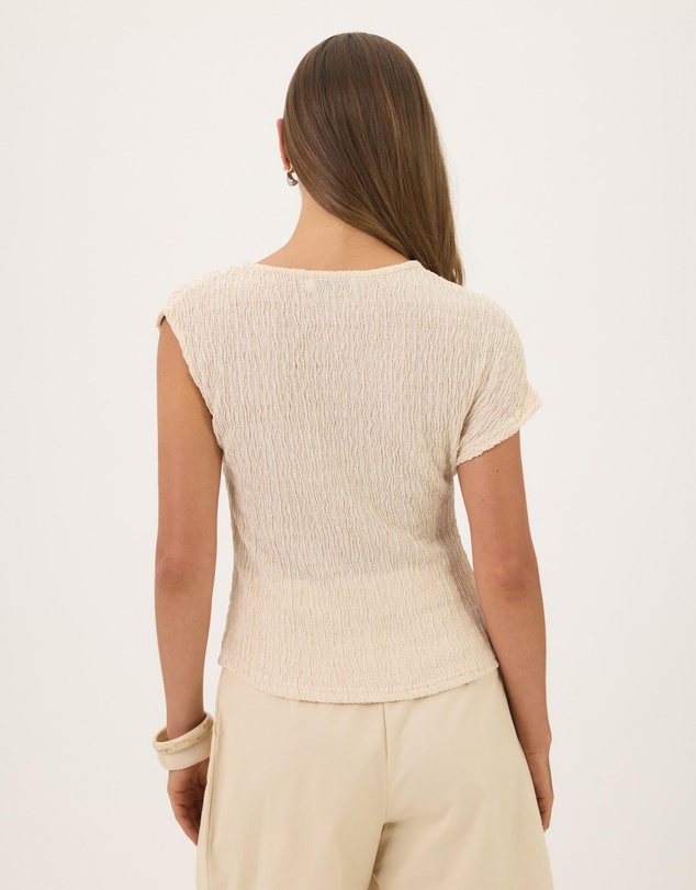 Atmos&Here - Winnie Textured Twist Jersey Top