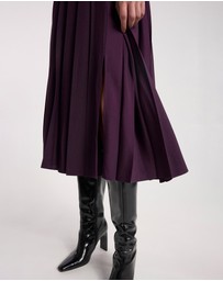 David Lawrence - Effie Pleat Midi Skirt