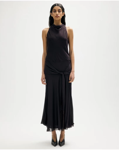 Minima Esenciales - Neve Halter Maxi Dress