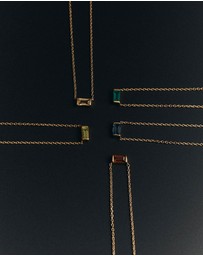 Kirstin Ash - Baguette Birthstone Necklace November Citrine