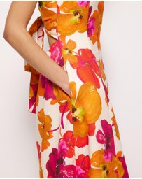 AERE - Odette Linen Strapless Maxi Dress