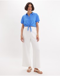Amelius - Amabel Short Sleeve Crop Shirt
