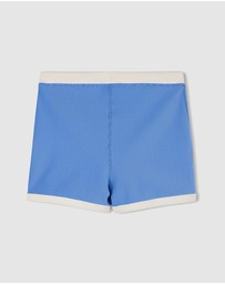 Zulu & Zephyr Mini - Mini Stripe Rib Surf Shorts - Kids
