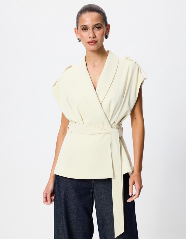 Tussah - Calista Draped Collar Jacket