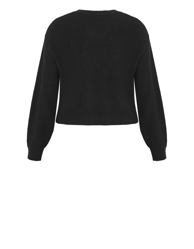 City Chic - Plus size Chloe True Knit Cardigan - black