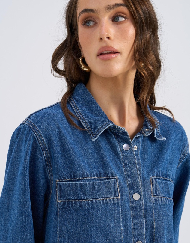 Vero Moda - Tolke Denim Shirt Dress
