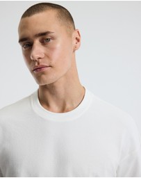 Calibre - Loose Fit Crepe T-shirt White
