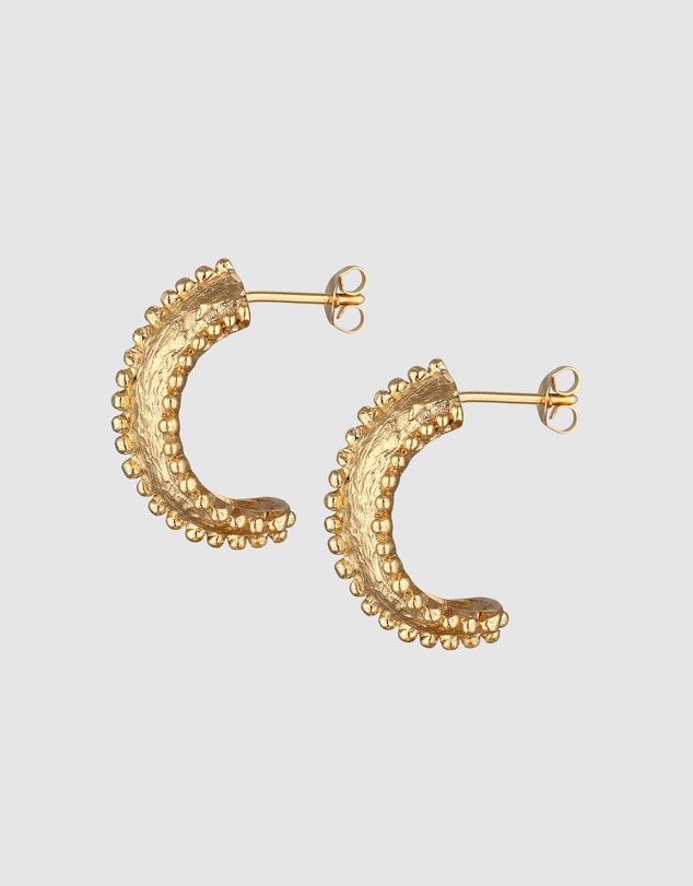 Haze & Glory - ICONIC EXCLUSIVE - Earrings Amour Hoops 925 Sterling Silver Gold-Plated