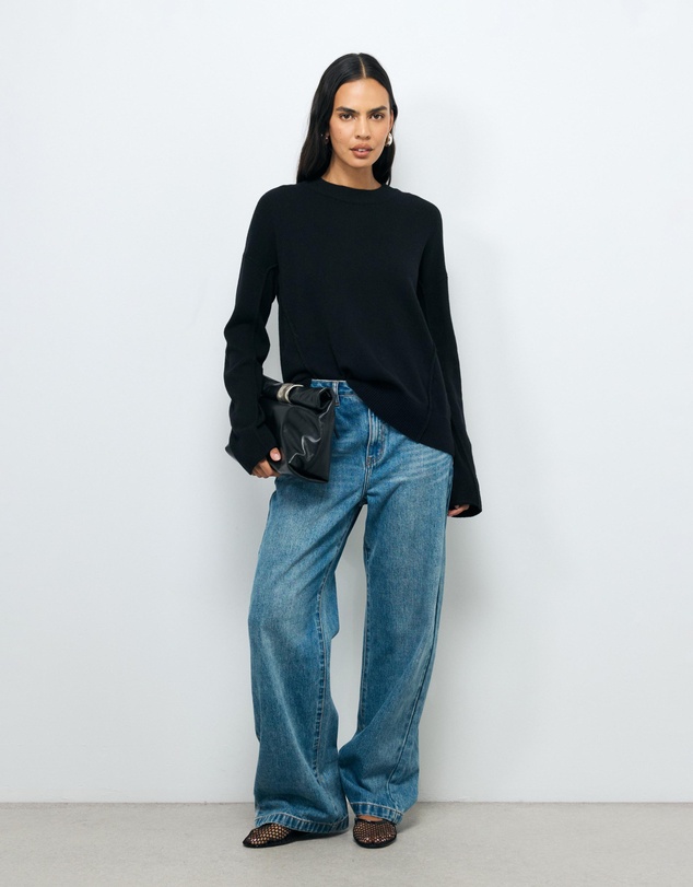 AERE - Zade Wool Blend Seam Detail Jumper