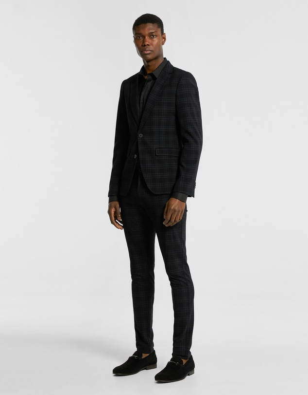 yd. - Alpa Check Stretch Blazer