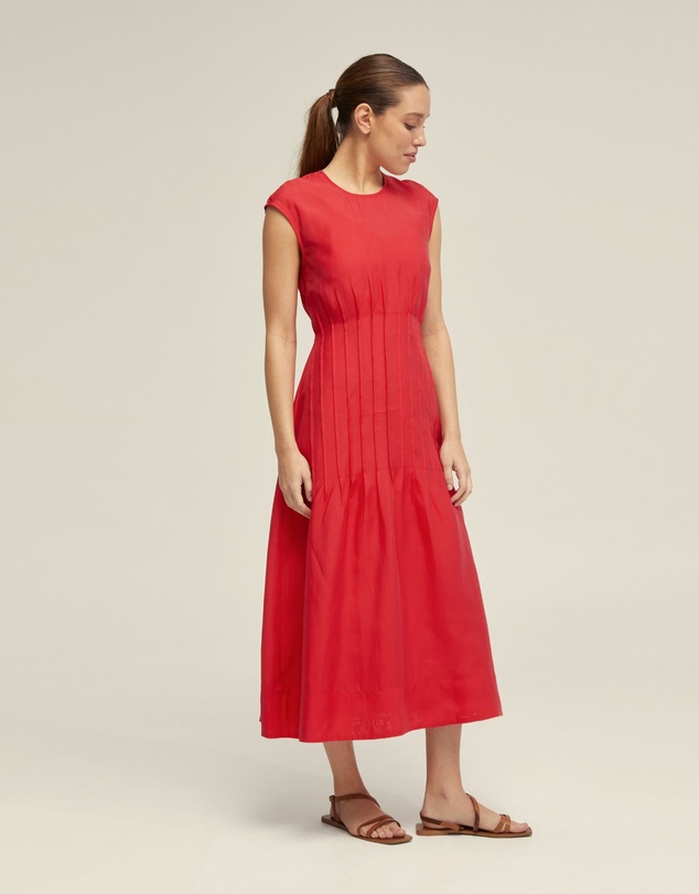 Oxford - Clementine Pin-Tuck Dress