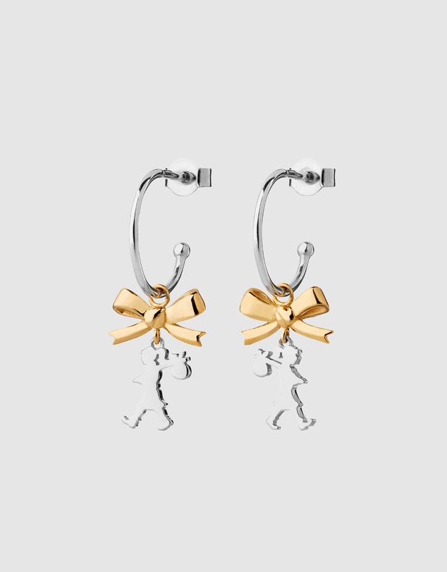 Karen Walker - Mini Girl with a Bow Hoops